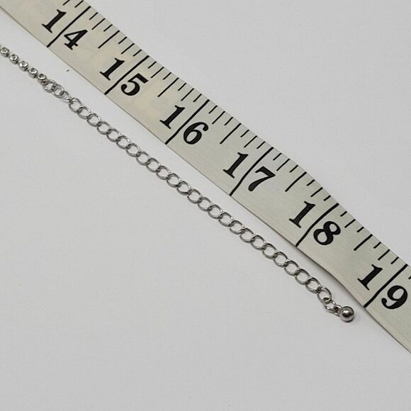 Aquamarine Rhinestone Choker Collar Necklace Formal Cocktail Princess Glam - Picture 4 of 9